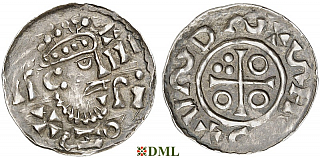Денарий, Германия, Бавария, Heinrich II (1002-1024), м.д. Salzburg, Hahn 1976, 94E
