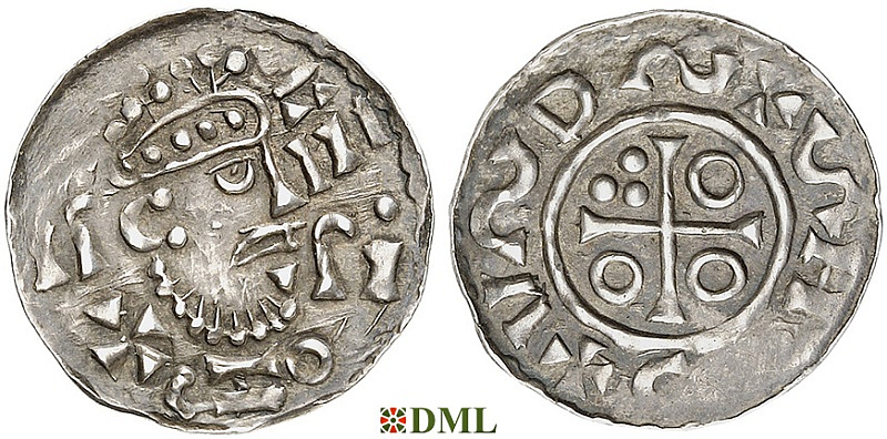 Денарий, Германия, Бавария, Heinrich II (1002-1024), м.д. Salzburg, Hahn 1976, 94E