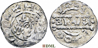 Денарий, Германия, Нижняя Лотарингия, Bruno III (1050-1057), м.д. Dokkum, Ilisch 2000, 21.19