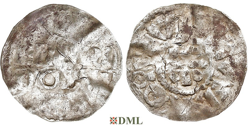 Денарий, Германия, Нижняя Лотарингия, Gf. Wichmann III (994-1016), unknown mints, Ilisch 2000, 20.2 