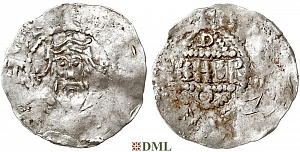 Денарий, Германия, Франкония, Heinrich III (1039-1056), Bardo (1031-1051), м.д. Mainz, Dbg. 805