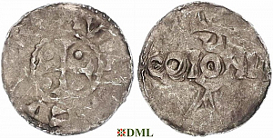 Денарий, Германия, Нижняя Лотарингия, Ludwig das Kind (899-911), м.д. Koln, Dbg 
