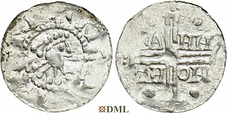 Денарий, Германия, Нижняя Лотарингия, Gf. Hermann (1020-1051), м.д. Emden, Dbg. 772