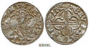 Денарий, Англия, Cnut (1016-1035), м.д. Winchester, монетарий Brunstan, North 781