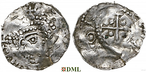 Денарий, Германия, Верхняя Лотарингия, Berthold (996-1018), м.д. Toul, Dbg. 957