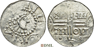Денарий, Германия, Нижняя Лотарингия, Gf. Hermann (1020-1051), м.д. Emden, Dbg. 772