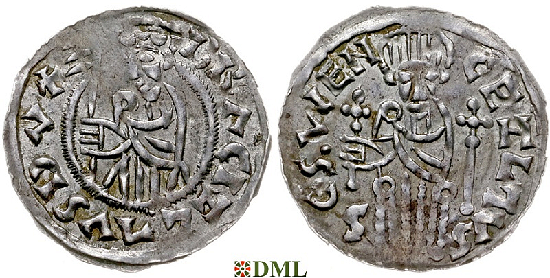 Денарий, Чехия, Богемия, Břetislav I (1034-1055), Šmerda 1996, 150
