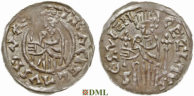 Денарий, Чехия, Богемия, Břetislav I (1034-1055), Šmerda 1996, 150
