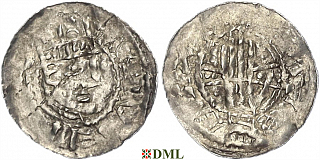Денарий, Германия, Швабия, Heinrich II (1002-1024), м.д. Esslingen, Dbg. 951