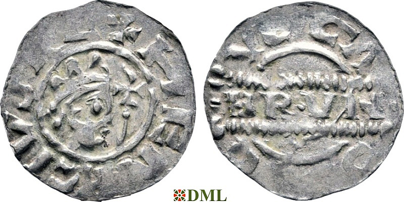 Денарий, Германия, Нижняя Лотарингия, Bruno III (1050-1057), м.д. Dokkum, Ilisch 2000, 21.19