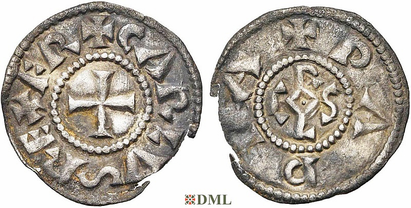 Денарий, Каролинги, Charlemagne (768-814), м.д. Pavie