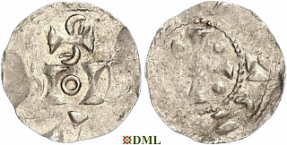 Денарий, Германия, Нижняя Лотарингия, Otto II (973-983) или Otto III (983-1002), м.д. Nijmegen-Tiel, Ilisch 2000, 8.5