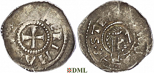Денарий, Германия, Верхняя Лотарингия, Hermann von Metz (1072-1090), м.д. Metz, Dbg. 43