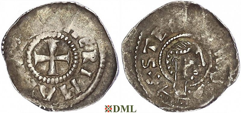 Денарий, Германия, Верхняя Лотарингия, Hermann von Metz (1072-1090), м.д. Metz, Dbg. 43