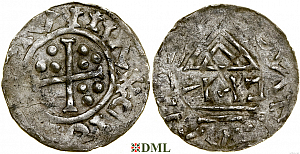 Денарий, Чехия, Boleslav II (972/973-999), м.д. Prague, Šmerda 1996, 1g