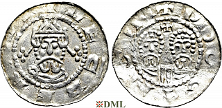 Денарий, Германия, Нижняя Лотарингия, Gf. Egbert II (1068-1090), м.д. Dokkum, Ilisch 2000, 22.5