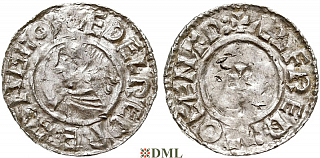Денарий, Англия, Æthelred II (978-1016), м.д. Canterbury, монетарий Elfred, North 777