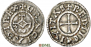 Денье, Каролинги, Charles le Chauve (840-877), м.д. Reims, Depeyrot 834