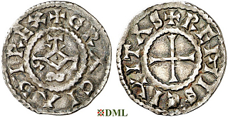 Денье, Каролинги, Charles le Chauve (840-877), м.д. Reims, Depeyrot 834