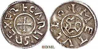 Денье, Каролинги, Charles le Chauve (840-877), м.д. Melle, Depeyrot 626