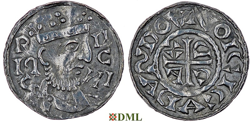 Денарий, Германия, Бавария, Heinrich III (1039-1056), м.д. Regensburg, Hahn 1976, 38 var.