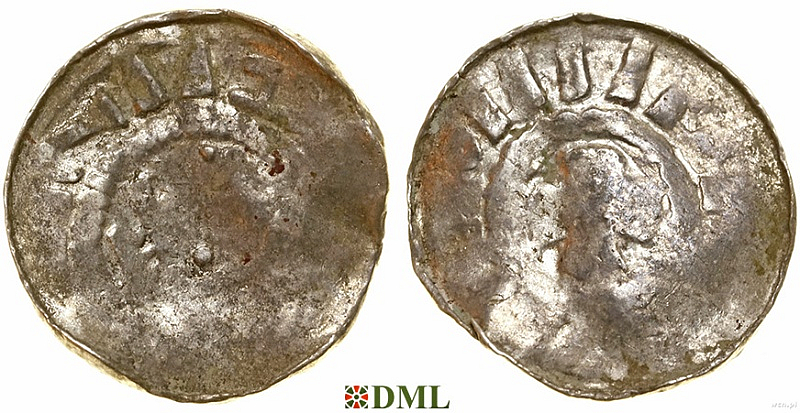 Денарий, Германия, Саксония, Anonymous bishop, Тип II