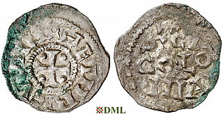 Денарий, Германия, Нижняя Лотарингия, Heinrich II (1014-1024), м.д. Koln, Dbg. 358