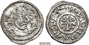 Денарий, Германия, Бавария, Henrich III (1039-1056), м.д. Regensburg, Hahn 1976, 38A