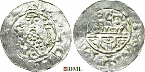 Денарий, Германия, Нижняя Лотарингия, Wilhelm de Ponte (1054-1076), м.д. Utrecht, Ilisch 2000, 10.10