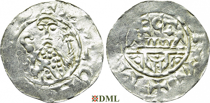 Денарий, Германия, Нижняя Лотарингия, Wilhelm de Ponte (1054-1076), м.д. Utrecht, Ilisch 2000, 10.10