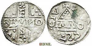 Денарий, Германия, Швабия, Bruno (1006-1029), м.д. Augsburg, монетарий IMMO, Hahn 1976, 147b1