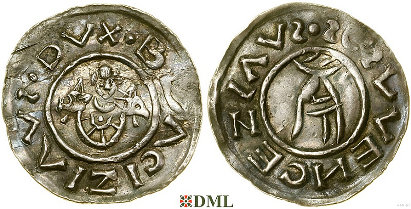 Денарий, Чехия, Богемия, Břetislav I (1034-1055), Šmerda 1996, 151