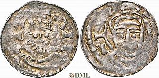 Денарий, Германия, Швабия, Konrad II (1024-1039), м.д. Strassburg, Dbg. 707