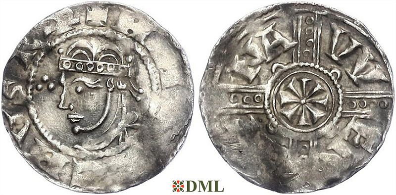 Денарий, Германия, Верхняя Лотарингия, Heinrich IV (1056-1106), м.д. Verdun, Dbg. -