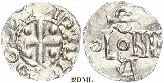 Денарий, Германия, Саксония, Anonymous bishop, м.д. Soest, Dbg. 