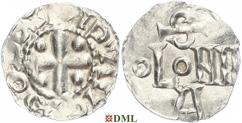 Денарий, Германия, Саксония, Anonymous bishop, м.д. Soest, Dbg. 