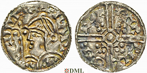 Денарий, Англия, Harold I (1035-1040), м.д. York, монетарий Arncetil, North 803