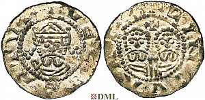 Денарий, Германия, Нижняя Лотарингия, Gf. Egbert II (1068-1090), м.д. Leeuwarden, Ilisch 2000 22.10