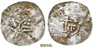 Денарий, Германия, Верхняя Лотарингия, Dietrich I (965-984), м.д. Metz, Dbg. 13