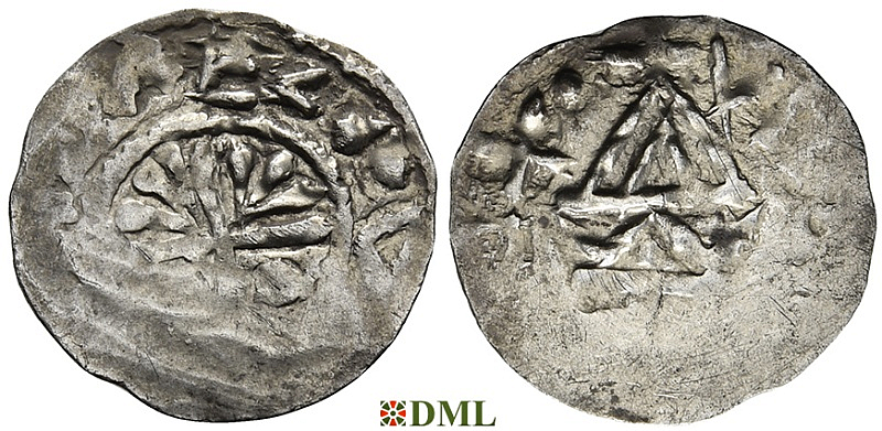 Денарий, Чехия, Boleslav II (972/973-999), м.д. Prague, Šmerda 1996, 1s