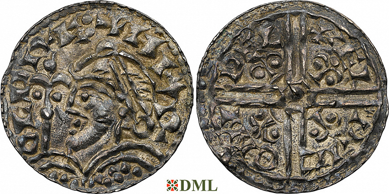 Денарий, Англия, Harold I (1035-1040), м.д. Wallingford, монетарий Ælric, North 803
