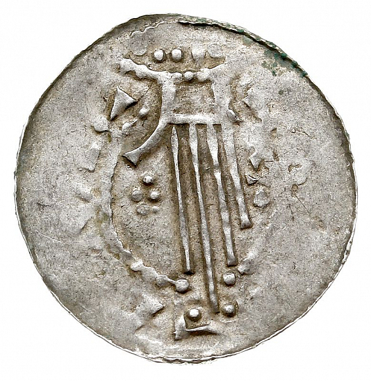 Денарий, Германия, Швабия, Heinrich II (1002-1024), м.д. Esslingen, Dbg. 951