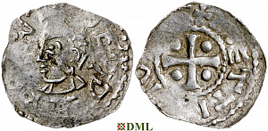 Денарий, Германия, Верхняя Лотарингия, Dietrich II (1006-1047), м.д. Metz, Dbg. 24