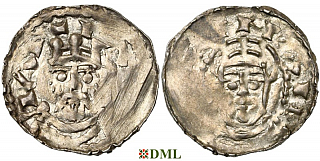 Денарий, Германия, Швабия, Konrad II (1024-1039), м.д. Strassburg, Dbg. 707