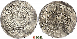 Денарий, Германия, Саксония, Azelin (1044-1054), м.д. Hildesheim, Dbg. 718