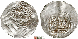 Денарий, Германия, Швабия, B. Adalbero II (999-1025), м.д. Basel, Dbg. 972