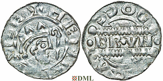 Денарий, Германия, Нижняя Лотарингия, Bruno III (1050-1057), м.д. Dokkum, Ilisch 2000, 21.22
