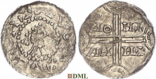 Денарий, Германия, Нижняя Лотарингия, Hermann (1020-1051), м.д. Emden, Dbg. 772/773