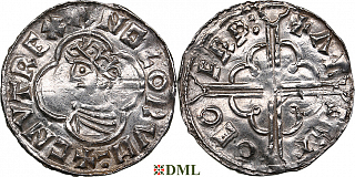 Денарий, Англия, Cnut  (1016-1035), м.д. York, монетарий Asgautr, North 781