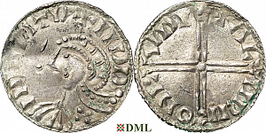 Денарий, Дания, Magnus I (1042-1047), м.д. Lund, Hbg. 1